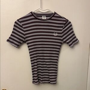 PINK T-shirt Marroon/White Size XS